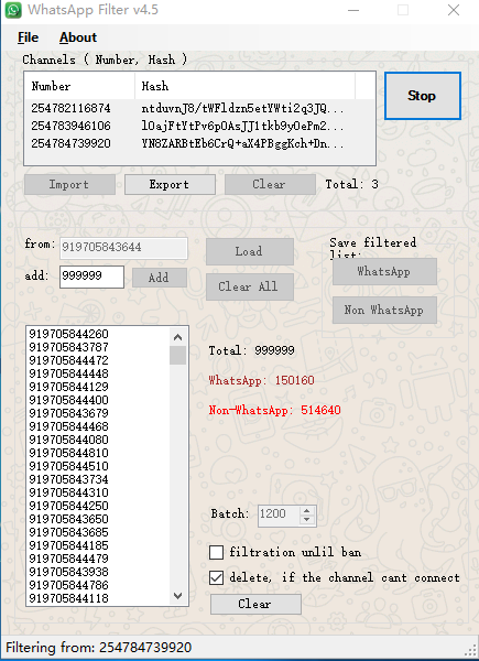 contact filter 4.5